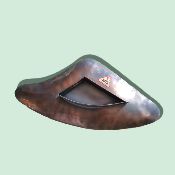 MCM Mid Century Modern Gregorian Copper Abstract Bowl - Picture 3 of 9